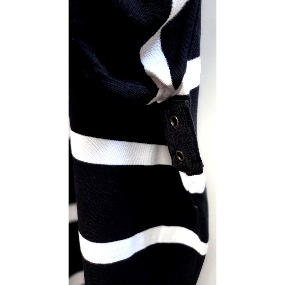 POLO by Ralph Lauren Big Pony Rugby Polo 3XB Striped Black/White S Sleeve Shirt - Picture 11 of 12